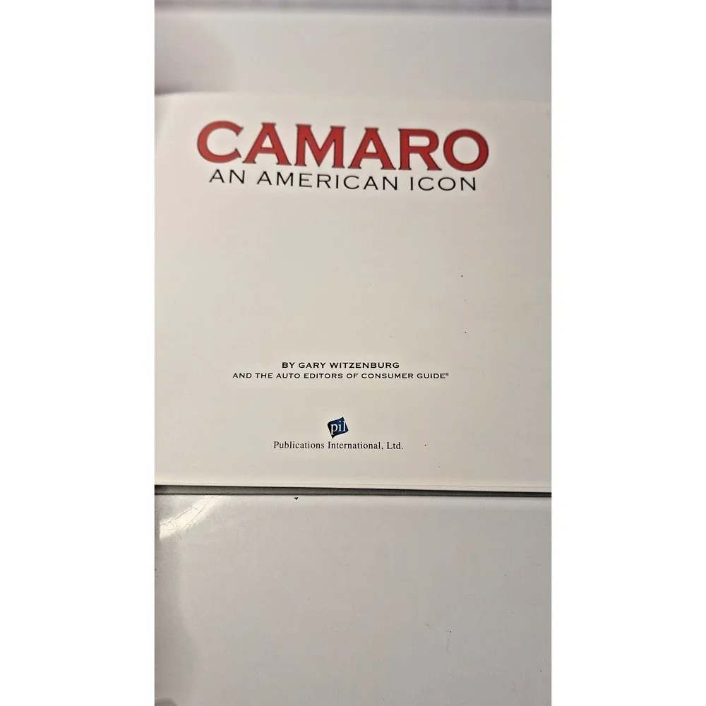 Hardcover Book, Camaro: An American Icon